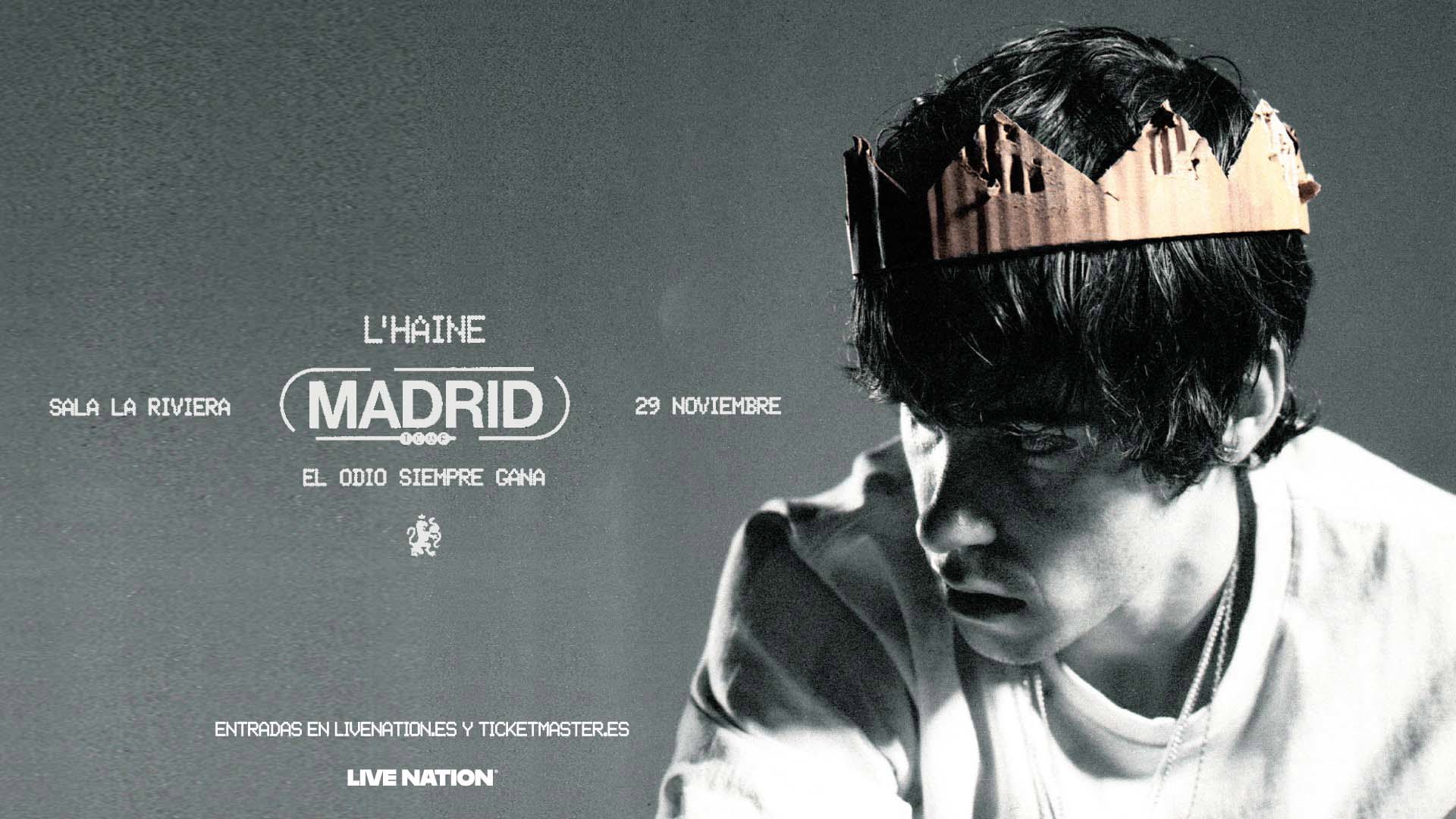 L'Haine solicitar acreditaciones de prensa para su concierto en Madrid 2026